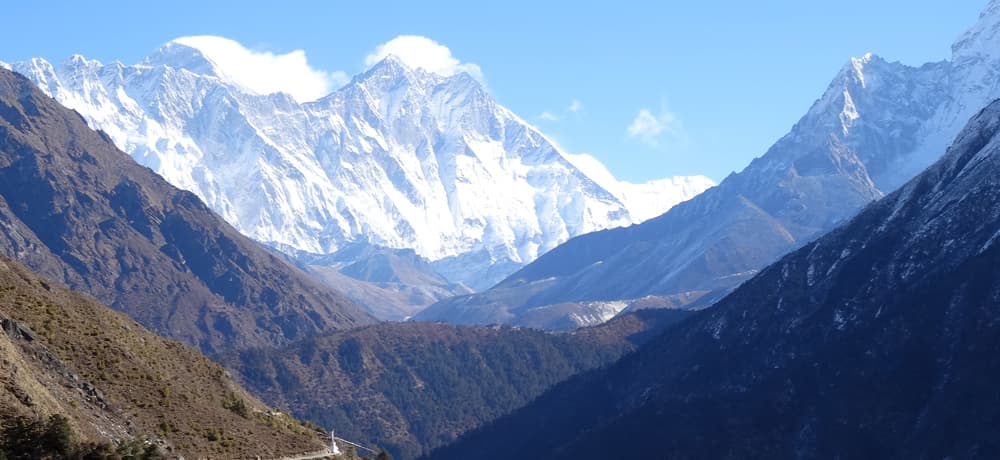 Trekkers on the Everest Base Camp route