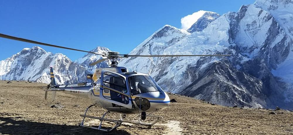Luxury Himalayan journey by helicopter